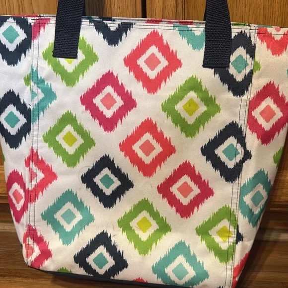 Thirty-One 31 Tall Organizing Tote Candy Corners Zip Top - Picture 5 of 15